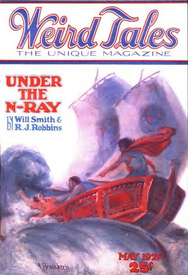 Weird Tales cover, May 1925, by Andrew Brosnatch