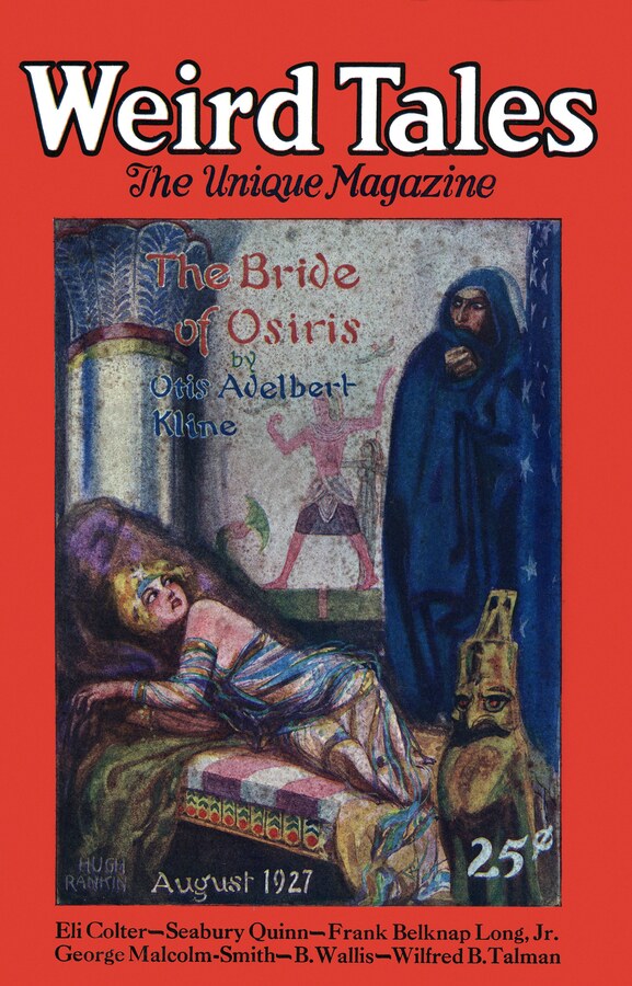 Weird Tales cover, August 1927, by Hugh Rankin