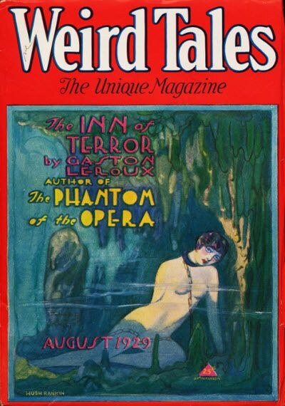 Weird Tales cover, August 1929, by Hugh Rankin